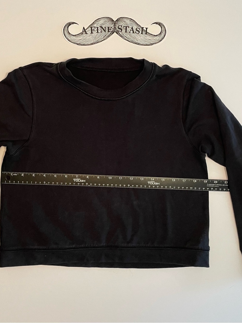 Lululemon Perfectly Oversized Cropped Crew Sweatshirt Black French Terry Size 4